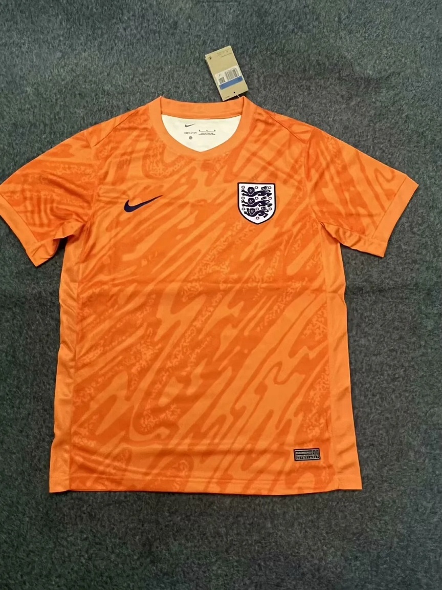 AAA Quality England 2024 Euro GK Orange Soccer Jersey
